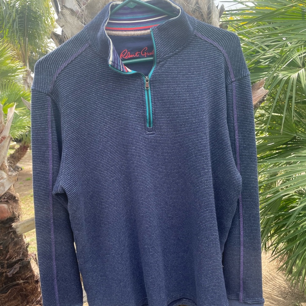 Men’s Robert Graham pull over sweater size large